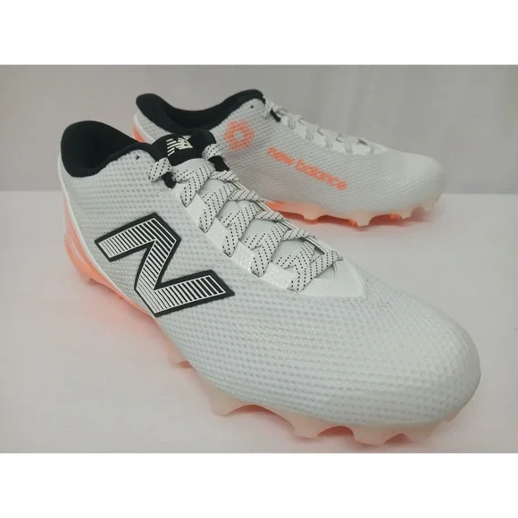 New‎ Balance Men\'s FreezeLX V5 Low Lacrosse Cleats FREEZLP5 White Orange Sz 13 New Balance Freeze V5 White/Orange Lacrosse Cleats main image 4